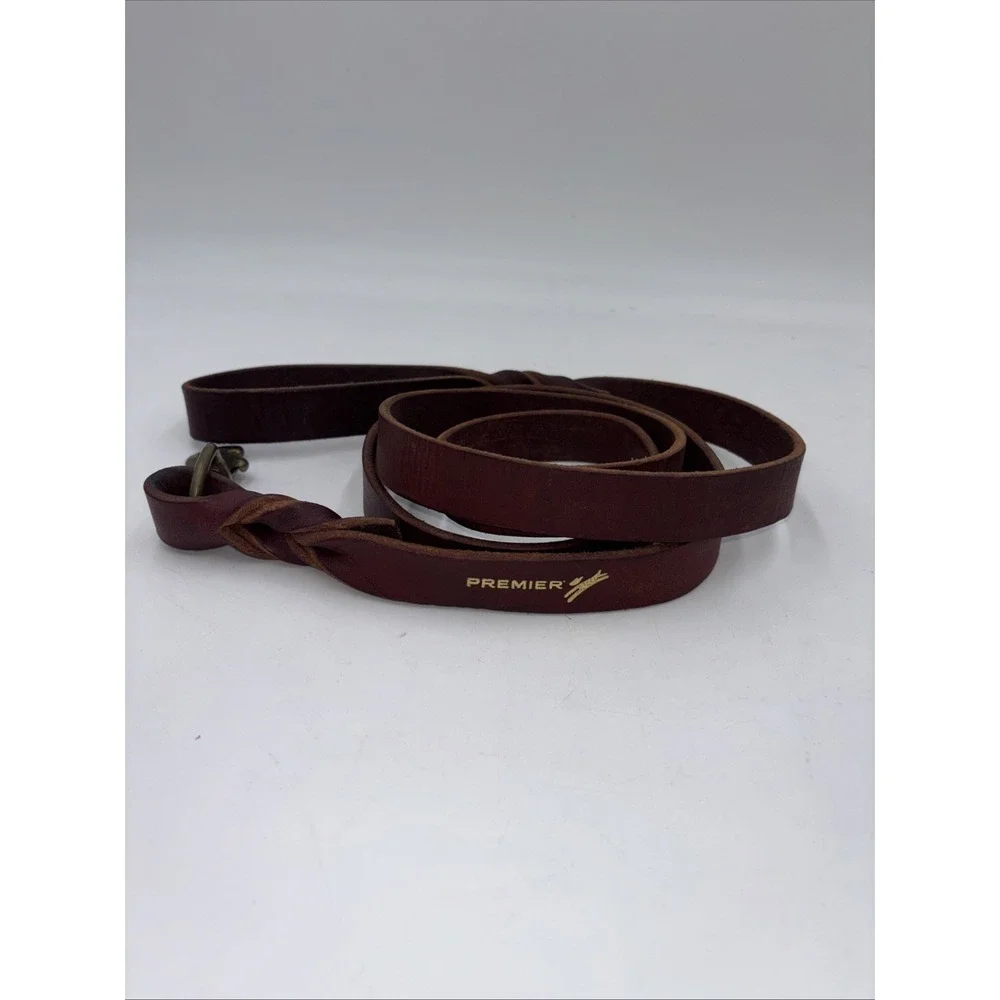 Premier Leather Dog Leash Braided Heavy Duty Lead for Medium Dog 70in